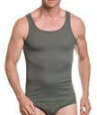 Achselshirt mit Streifen, Farbe oliv, Gr.M
