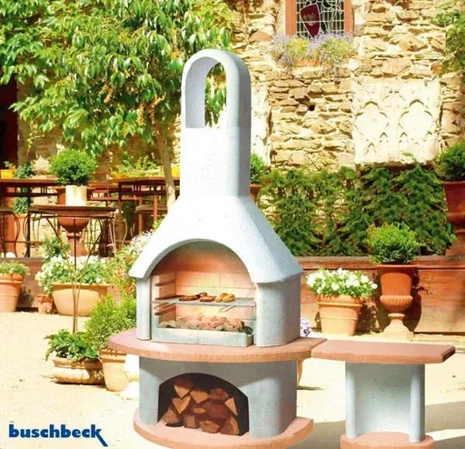 "Garten Grillkamin CARMEN mit Tisch GEORGIA image"