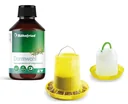 Geflügeltränke und Futterautomat im Spar Set + Darmwohl 100 ml