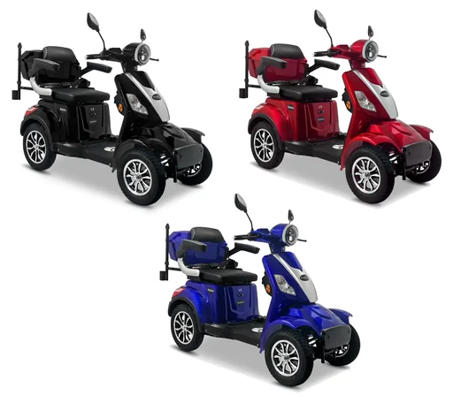 "E-Quad 25 V3 Lithium Schwarz, 1.000 Watt + Getränkehalter image"