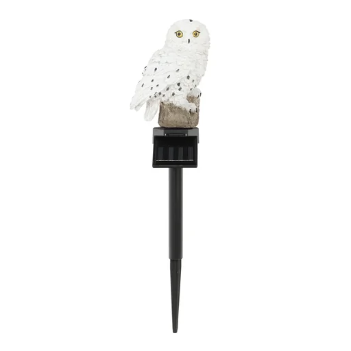"LED Solar Schneeeule Gartenstecker image"