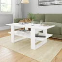 Couchtisch 110x55x42 cm Spanplatte weiß