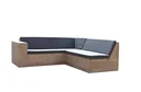 Lounge-Set haltbares Douglasie-Holz komplett# Sofa, Stühle, Tisch und Outdoor-Kissen