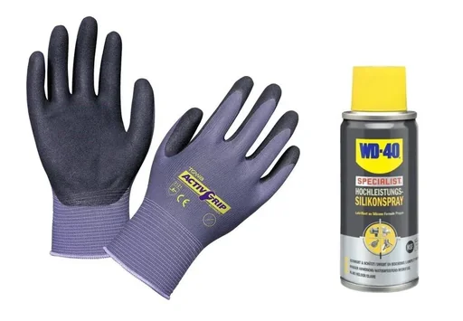 "Feinstrickhandschuh Gr. 10 + Silikonspray image"