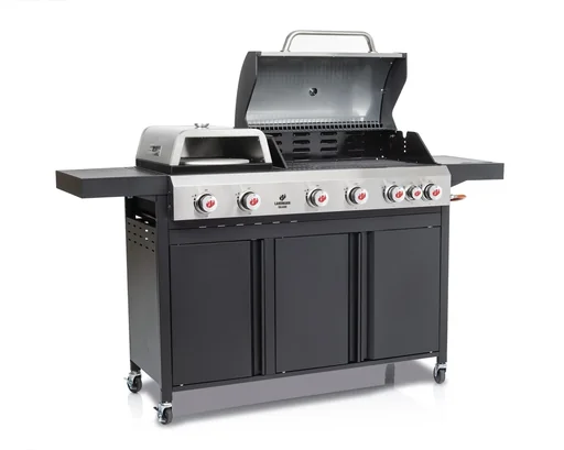 "Gasgrillwagen mit Pizzaaufsatz,"GG-VI-692", CALIANO 6.1 cooK, 177 x 117 x 60 cm image"