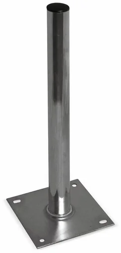 "Standfuß Stahl 100 cm, 48 mm Rohr, Platte 19 x 19 cm image"