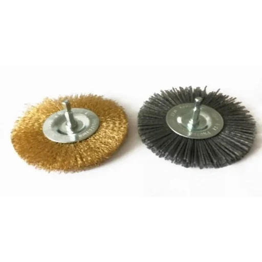 "2Stk. Unkrautbürsten Metall/Nylon für Fugenreiniger GFR 401 - 110mm Bürstendurchmesser image"