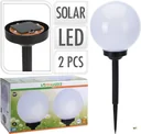 Nampook Solar-Gartenlampe 2er-Set - 20cm - Solarbetrieben