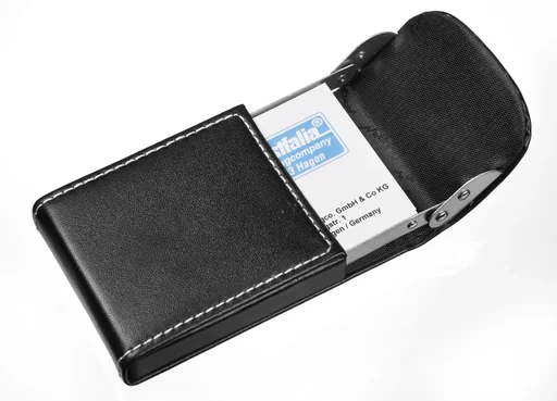 "Scheck-Visitenkarten und Zigaretten Etui image"