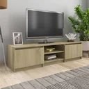 TV-Schrank 140x40x35,5 cm Spanplatte Sonoma Eiche
