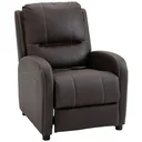 Massagesessel TV-Sessel Relaxsessel Wohnzimmer 165°-Neigung Kunstleder Metall Dunkelbraun 70 x 88 x 100 cm