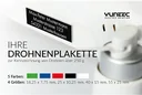 Plastikkarte für Drohnenplakette, Gutschein