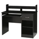 Computertisch Bürotisch Gamingtisch PC-Tisch mit Schublade E1 Spanplatte Schwarz 104 x 48 x 95,5 cm