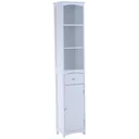 Badschrank 34x24x170cm Badezimmerschrank Badregal
