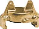 Schnellkupplung aus Messing, Blindkupplung, Nockenweite 40 mm