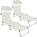 Sonnenbank Ibiza 2x - creme