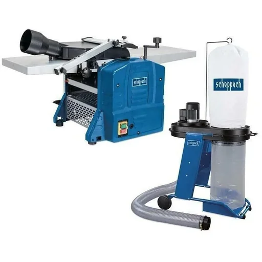 "Abricht- und Dickenhobelmaschine HMS1080 + HD12 Absauganlage - 230V | 1500W image"
