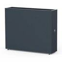 Herstera Garden Pflanzkübel Cube Divider 100×25×80 cm Anthrazit – verstellbarer Zwischenboden
