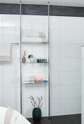 Badezimmerregal 270 cm - Höhenverstellbar - Badezimmerschrank