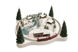 Adventskranz Winterzauber , 35 x 35 cm, mit Märklin® mini-club Spur-Z-Gleisen