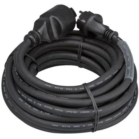 "Verlängerungskabel - 15M - Gummi - Erdungsstift - 3G1.5 - IP44 image"