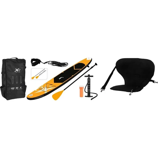"Special Edition Sup board set - 6-teilig mit FREE SUP Chair - bis zu 150 kg - 320 cm - Aufblasbar - Orange/Schwarz image"