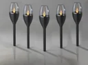 Solar Flammen Leuchten - 5er Set
