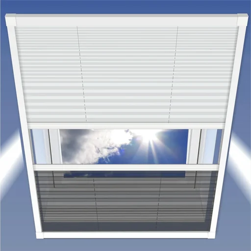 "Insektenschutz & Sonnenschutz Plissee, 114 x 160 cm für Dachfenster image"