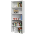 Bücherschrank Vela mit 5 Fächern weiß 190cm