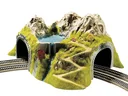 Ecktunnel, 2-gleisig, gebogen, 43 x 41 cm, 23 cm hoch, Durchfahrtshöhe 9,3 cm, Geeignet für R1 oder R2