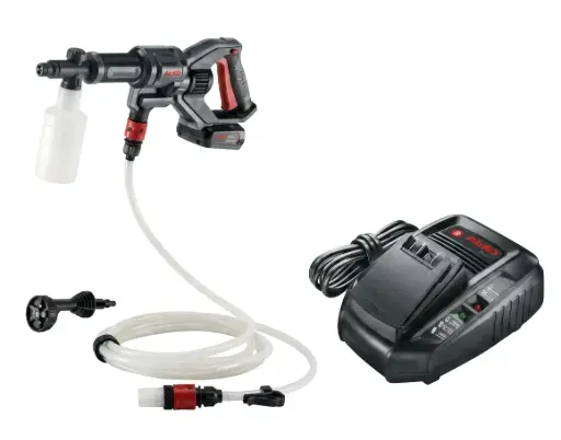 "18 V BOSCH HOME AND GARDEN COMPATIBLE Akku-Hochdruckreiniger PW 1850 inkl. Akku und Ladegerät image"