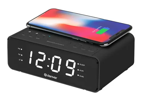 "Funk Radiowecker mit QI-Ladefunktion und USB Anschluss image"