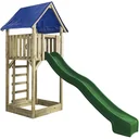 Spielturm Lisa mit Rutsche grün