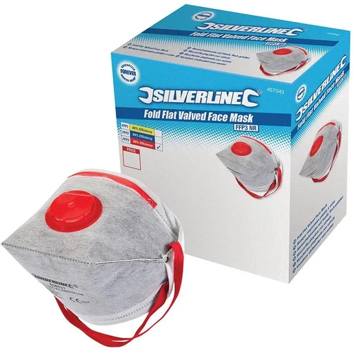 "Flache faltbare FFP3 Staubmaske mit Ventil, Einweg, 25 Stk. FFP3 image"