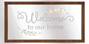 LED Spiegel mit Welcome-Schriftzug