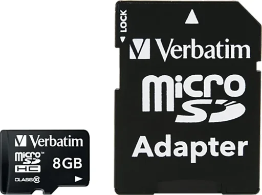 "8 GB microSDHC Speicherkarte mit SD Karten-Adapter, Class10 image"