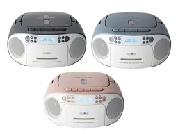 CD Radio Boombox mit DAB+/UKW-Radio, MP3/CD, Kassette und AUX-IN, blau