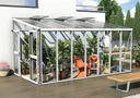 Pavillon-Nachrüstsatz für Gewächshaus Athene 11900, Farbe weiß
