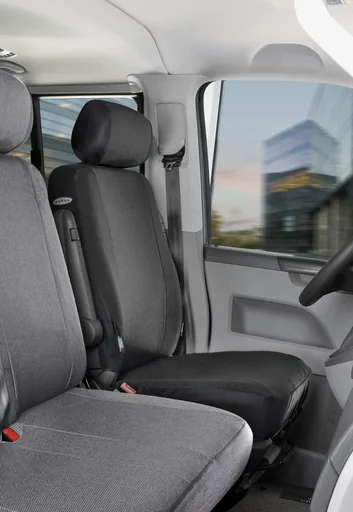 "Passform Sitzbezüge VW T5 für 3er Bank aus Stoff ab BJ 04/2003 bis 06/2015 image"