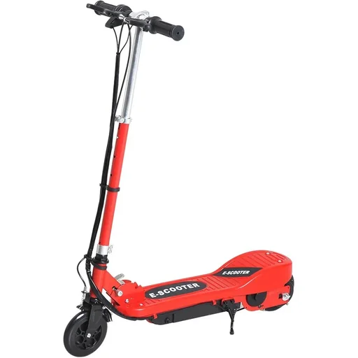"Elektroroller E-Scooter Cityroller klappbar Jugend Roller 12 km/h Kinder Metall Rot L74"W36"H73-91cm image"