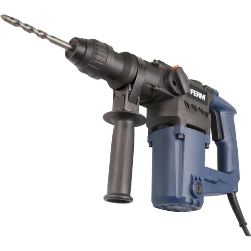 "HDM1028 Bohrhammer 850W - Soft griff - 3 Funktionen - Inkl. 3 SDS Plus Bohrköpfe und 2 SDS Plus Werkzeugköpfe mit Aufbew image"