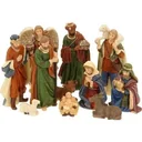 Krippenfiguren - 11 Stück - Polystone