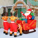 Der Weihnachtsmann im Schlitten
