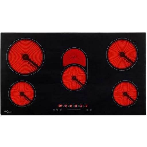 "Glaskeramikkochfeld 5 Zonen, Touch Control 8500 W 77 cm image"