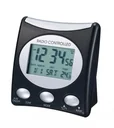 Funkwecker LCD schwarz/ silber