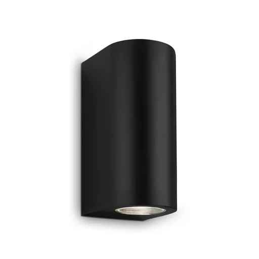 "LED Außenleuchte, 2-flammig, IP44, schwarz, GU10 Fassung,  inklusive 2 x LED Leuchtmittel, 4,7 Watt,  400 lm, 4.000 K image"