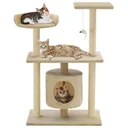 Katzenkratzbaum mit Sisal Katzenkratzbäume 95 cm beige