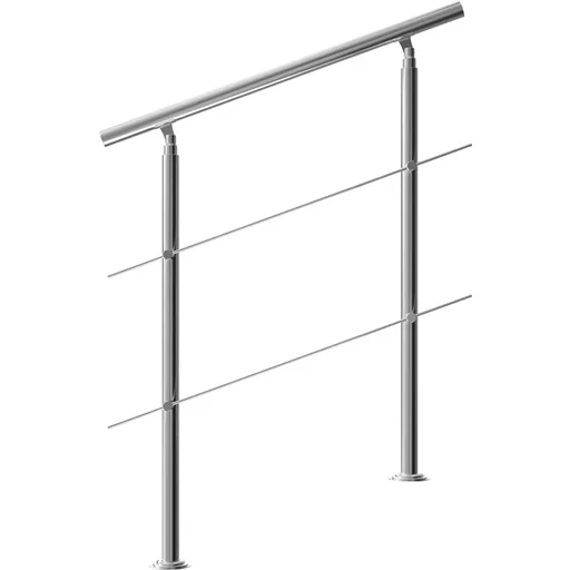 "Handlauf Edelstahl 100cm 2 Halterungen image"