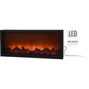 Luxuriöser Kamin mit LED - Realistischer Flammeneffekt - 57 x 25 cm
