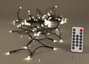 Lichterkette mit 100 warmweißen LEDs, IP44, mit Fernbedienung